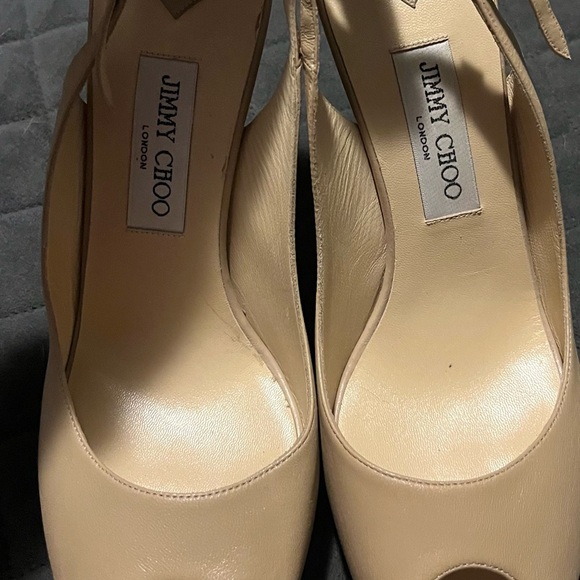 **NEW Jimmy Choo peep toe heels US size 10 - Picture 6 of 10